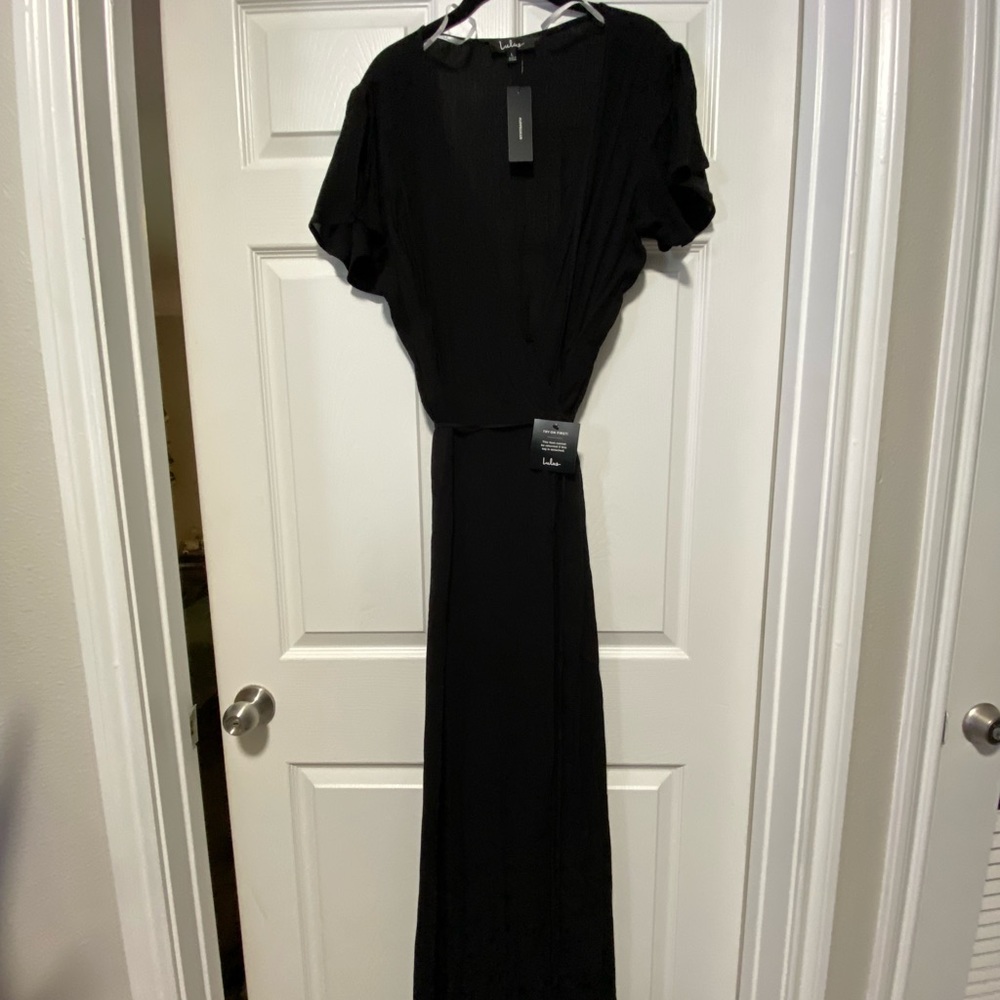 Lulu’s Heart of Marigold Wrap Maxi Dress - L